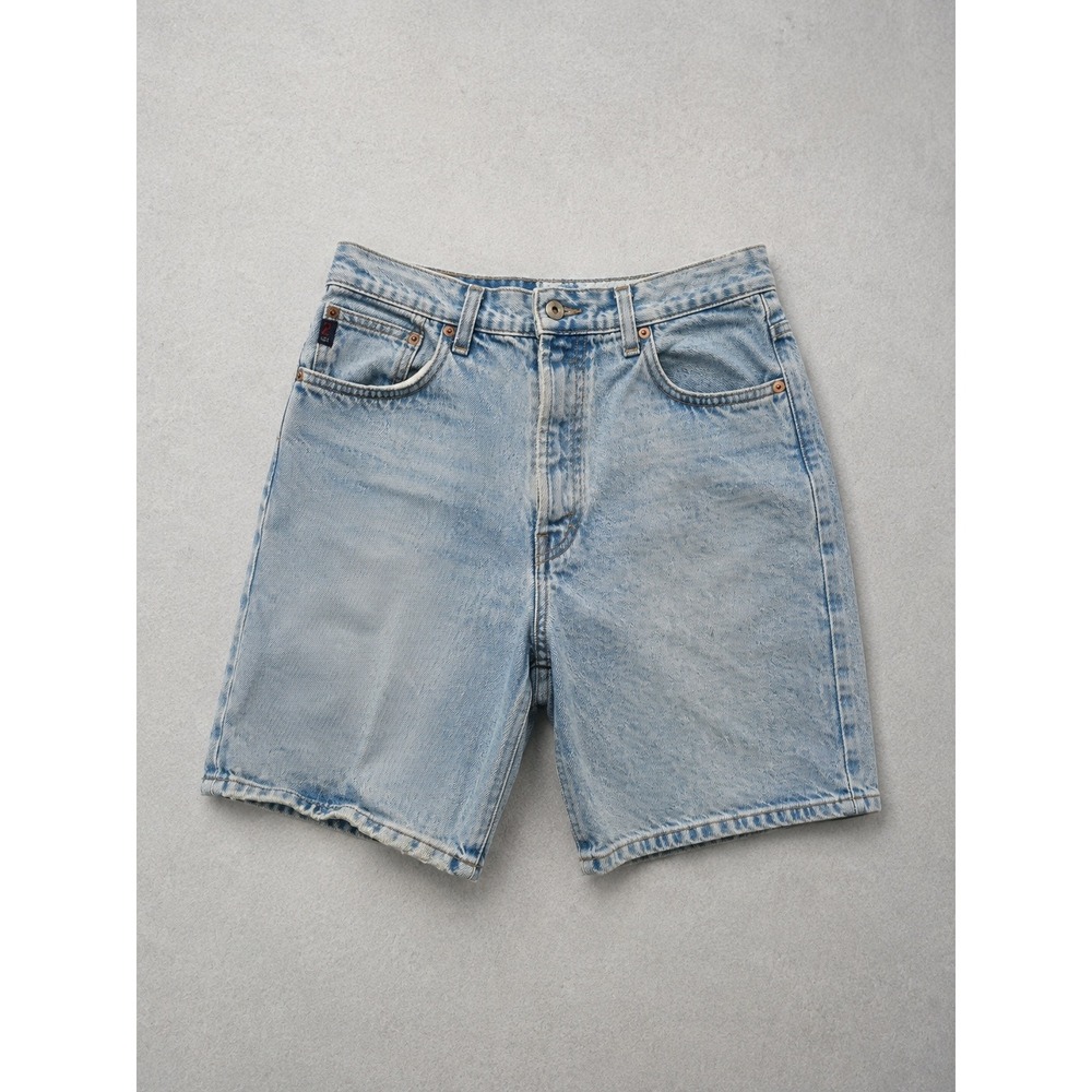 Vintage Guess Jeans Light Wash Denim Shorts 29 Baggy Jorts Made in USA Retro 90s
